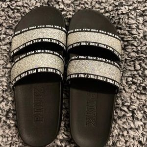 PINK slides with bling